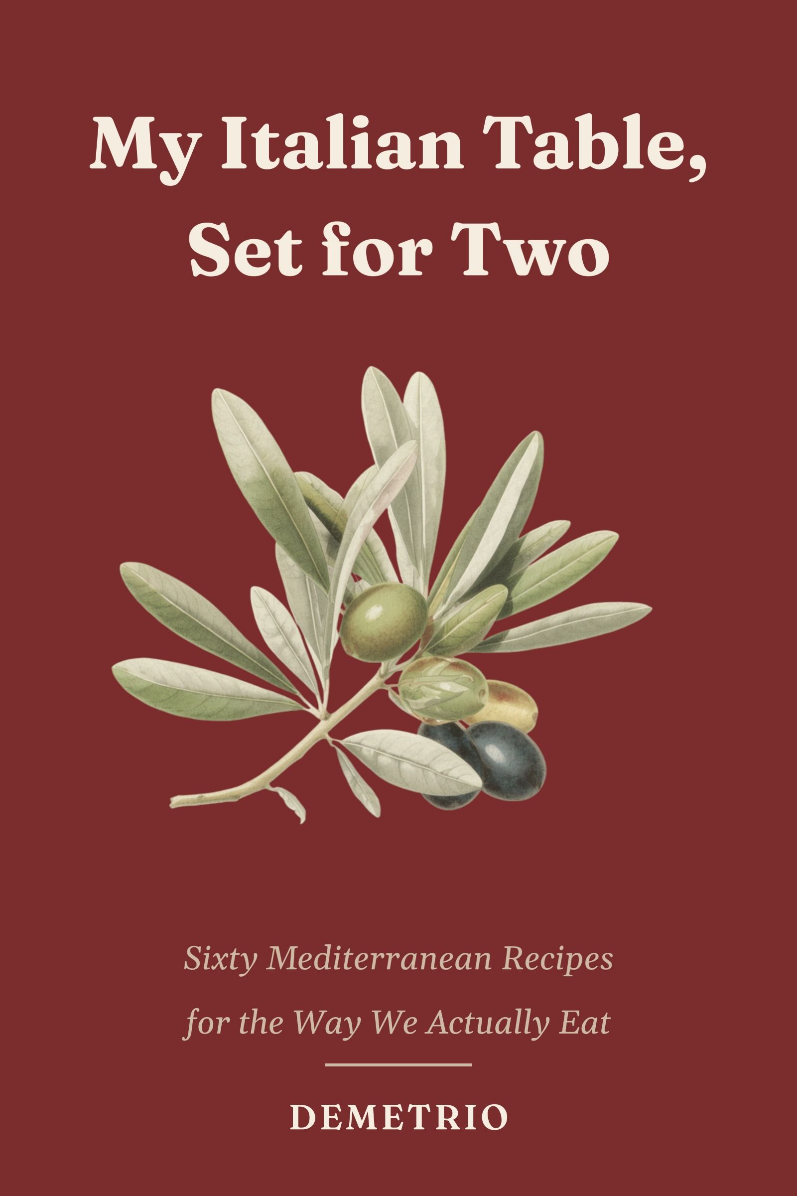 Front cover of My Italian Table, Set for Two, by Demetrio